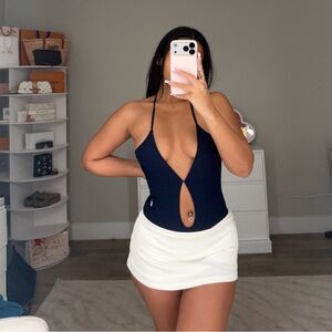 FashionNova Valeria Mesh Cut Out Bodysuit